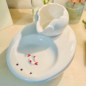 Ceramic Pet Fountain--Needs Replacement Pump